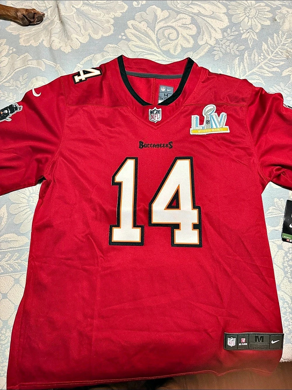 Nike Godwin #14 Tampa Bay Buccaneers Super Bowl LV jersey Red & Black Medium